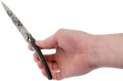 Deejo Tattoo 37g, Ebony Wood, Grizzly 1CB040 Pocket Knife -Knife Sale Shop DJ1CB040 08 deejo