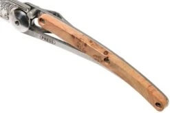 Deejo Tattoo 27g, Juniper Wood, Art Nouveau 9AB023 Pocket Knife -Knife Sale Shop DJ9AB023 07 deejo