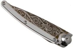 Deejo Tattoo Gold 27g, White Gold Gilded, Pacific DJ9AM000022 Pocket Knife 10 Deejo Tattoo Gold 27g, White Gold Gilded, Pacific DJ9AM000022 Pocket Knife -Knife Sale Shop DJ9AM000022 04 deejo