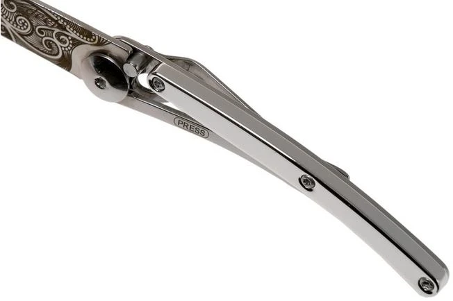 Deejo Tattoo Gold 27g, White Gold Gilded, Pacific DJ9AM000022 Pocket Knife 7 Deejo Tattoo Gold 27g, White Gold Gilded, Pacific DJ9AM000022 Pocket Knife - Image 7