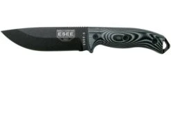 ESEE Model 5 Black Blade 3D Grey-Black G10 Survival Knife 5PB-002 Kydex Sheath + Clip Plate
