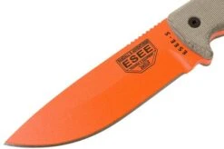 ESEE Model 5 Orange 5POG OD Green Micarta Survival Knife With Kydex Sheath + Belt Clip -Knife Sale Shop EE ESEE 5POG 03 esee knives