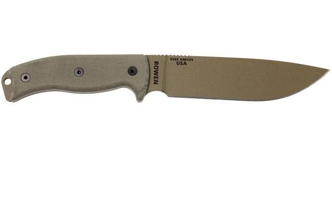 ESEE Model 6 Desert Tan Blade 6P-DE Survival Knife With Black Sheath + Belt Clip 2 ESEE Model 6 Desert Tan Blade 6P-DE Survival Knife With Black Sheath + Belt Clip - Image 2