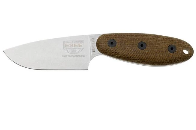 ESEE Sencillo ESEE-SENCILLO-A2, A2 Droppoint, 3D Burlap Mircarta Handle, Fixed Knife 1 ESEE Sencillo ESEE-SENCILLO-A2, A2 Droppoint, 3D Burlap Mircarta Handle, Fixed Knife