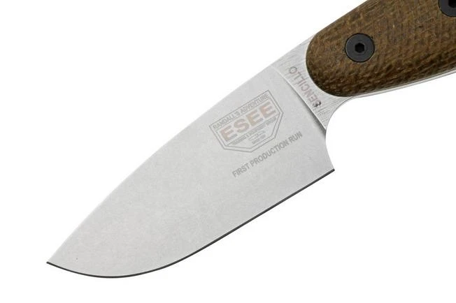 ESEE Sencillo ESEE-SENCILLO-A2, A2 Droppoint, 3D Burlap Mircarta Handle, Fixed Knife 3 ESEE Sencillo ESEE-SENCILLO-A2, A2 Droppoint, 3D Burlap Mircarta Handle, Fixed Knife - Image 3