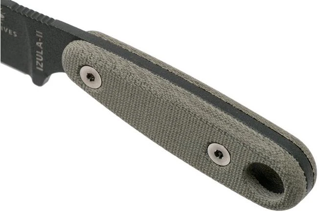 ESEE Izula II Tactical Gunsmoke IZULA-II-TG Neck Knife With Black Sheath + Belt Clip 5 ESEE Izula II Tactical Gunsmoke IZULA-II-TG Neck Knife With Black Sheath + Belt Clip - Image 5