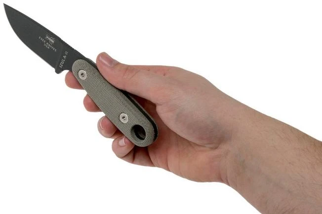 ESEE Izula II Tactical Gunsmoke IZULA-II-TG Neck Knife With Black Sheath + Belt Clip 6 ESEE Izula II Tactical Gunsmoke IZULA-II-TG Neck Knife With Black Sheath + Belt Clip - Image 6