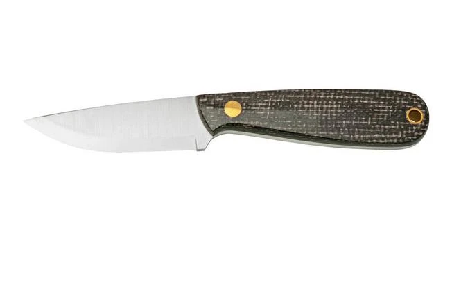 BRISA Necker 70 Bison Micarta, Leather Sheath 1 BRISA Necker 70 Bison Micarta, Leather Sheath