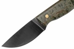 Brisa Skinner 90 - Elmax Flat - Stabilized Curly Birch 361 Hunting Knife -Knife Sale Shop ENZ 361 06 brisa