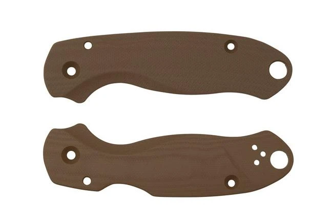 Flytanium Spyderco Para 3 Scales, Lotus Earth Brown G10 1 Flytanium Spyderco Para 3 Scales, Lotus Earth Brown G10