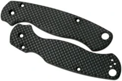 Flytanium Spyderco Paramilitary 2 Scales, Carbon Fibre