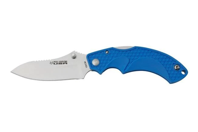 Fox Knives USA Forza Blue Droppoint FKU-AMI-DP-BLU Pocket Knife, Mike Vellekamp Design 1 Fox Knives USA Forza Blue Droppoint FKU-AMI-DP-BLU Pocket Knife, Mike Vellekamp Design