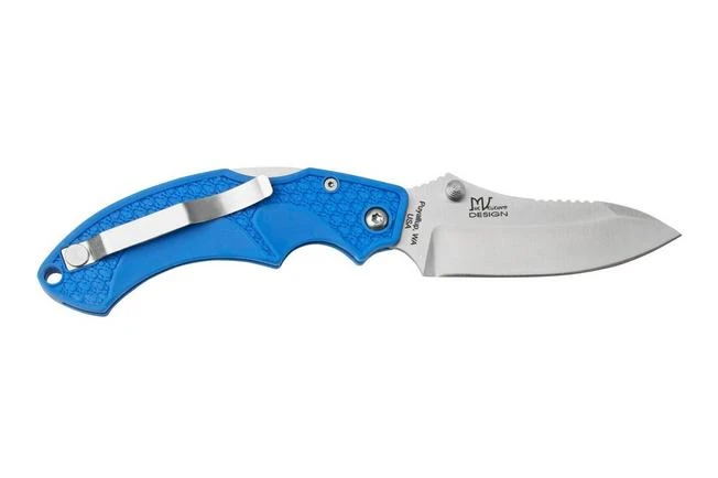 Fox Knives USA Forza Blue Droppoint FKU-AMI-DP-BLU Pocket Knife, Mike Vellekamp Design 2 Fox Knives USA Forza Blue Droppoint FKU-AMI-DP-BLU Pocket Knife, Mike Vellekamp Design - Image 2