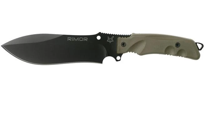 Fox Rimor Bushcraft FX-9CM07OD Black Outdoor Knife 1 Fox Rimor Bushcraft FX-9CM07OD Black Outdoor Knife