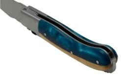 Fontenille Pataud Gentleman 10,5 Cm L8HBU Blue Hybrid Boxwood Pocket Knife -Knife Sale Shop FPL8HBU 04 fontenille pataud