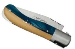 Fontenille Pataud Gentleman 10,5 Cm L8HBU Blue Hybrid Boxwood Pocket Knife -Knife Sale Shop FPL8HBU 07 fontenille pataud
