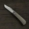 Jack Wolf Benny's Clip Green Canvas Micarta, BENNY-01-GRN, Slipjoint Pocket Knife