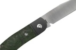 Jack Wolf Javelina Jack, JAVEL-01-DMGR, Fat Carbon Dark Matter Green Slipjoint Pocket Knife -Knife Sale Shop JW JAVEL 01 DMGR 05 jackwolf
