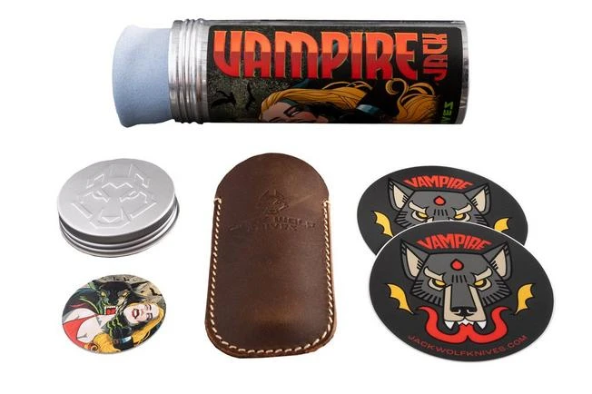 Jack Wolf Vampire Jack VAMPI-02-TI-SMOOTH Smooth Titanium DLC, Slipjoint Pocket Knife 7 Jack Wolf Vampire Jack VAMPI-02-TI-SMOOTH Smooth Titanium DLC, Slipjoint Pocket Knife - Image 7