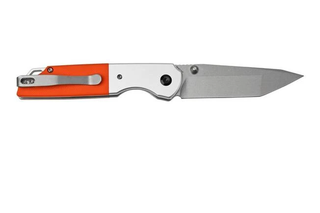 Kansept Warrior T1005T3 Stonewashed Tanto, Orange G10 Pocket Knife, Kim Ning Design 2 Kansept Warrior T1005T3 Stonewashed Tanto, Orange G10 Pocket Knife, Kim Ning Design - Image 2
