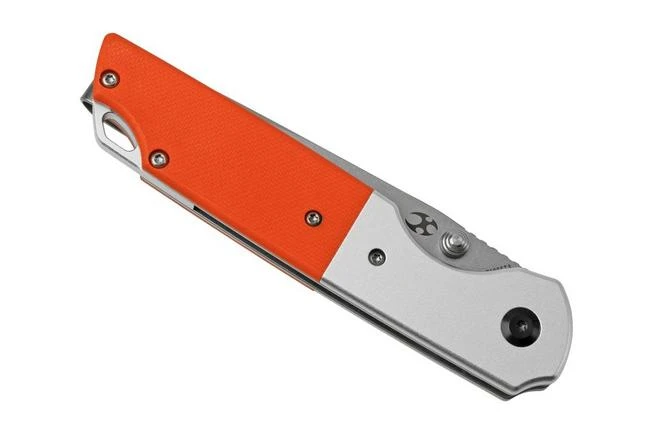 Kansept Warrior T1005T3 Stonewashed Tanto, Orange G10 Pocket Knife, Kim Ning Design 6 Kansept Warrior T1005T3 Stonewashed Tanto, Orange G10 Pocket Knife, Kim Ning Design - Image 6