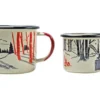 Knivesandtools Enamel Set E-SET-02, Mugs 8 Cm & 10 Cm, Enamel Mugs