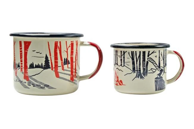 Knivesandtools Enamel Set E-SET-02, Mugs 8 Cm & 10 Cm, Enamel Mugs 1 Knivesandtools Enamel Set E-SET-02, Mugs 8 Cm & 10 Cm, Enamel Mugs