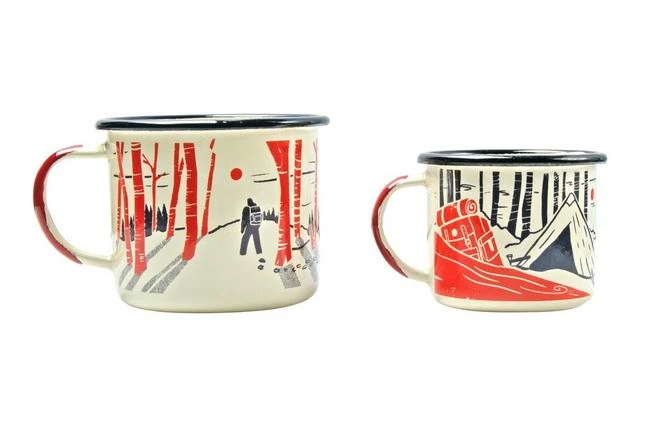 Knivesandtools Enamel Set E-SET-02, Mugs 8 Cm & 10 Cm, Enamel Mugs 2 Knivesandtools Enamel Set E-SET-02, Mugs 8 Cm & 10 Cm, Enamel Mugs - Image 2