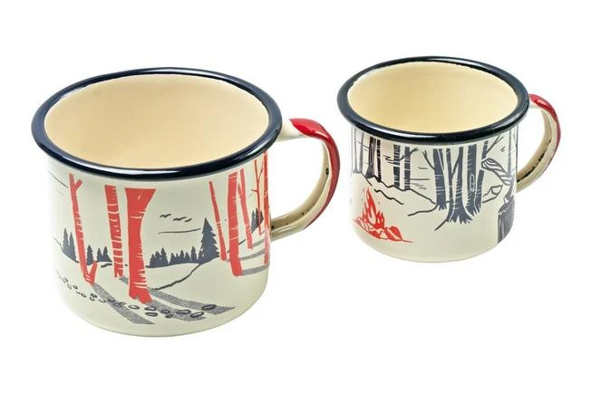 Knivesandtools Enamel Set E-SET-02, Mugs 8 Cm & 10 Cm, Enamel Mugs 3 Knivesandtools Enamel Set E-SET-02, Mugs 8 Cm & 10 Cm, Enamel Mugs - Image 3
