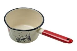 Knivesandtools Enamel Saucepan E-SP14-01, 14 Cm, Enamel Sauce Pan -Knife Sale Shop KT E SP14 01 04 kato