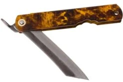 Higonokami Pocket Knife 7,4 Cm SPE2, SK-carbon Steel, Tortoise Shell -Knife Sale Shop KT HIGO SPE2 06 higonokami kt higo spe2 06