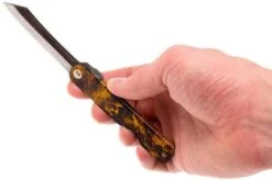 Higonokami Pocket Knife 7,4 Cm SPE2, SK-carbon Steel, Tortoise Shell -Knife Sale Shop KT HIGO SPE2 08 higonokami kt higo spe2 08