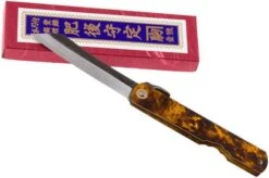 Higonokami Pocket Knife 7,4 Cm SPE2, SK-carbon Steel, Tortoise Shell -Knife Sale Shop KT HIGO SPE2 09 higonokami kt higo spe2 09