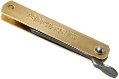 Higonokami Pocket Knife 5 Cm HIGO75RS, SK-carbon Steel, Messing -Knife Sale Shop KT HIGO75RS 04 higonokami