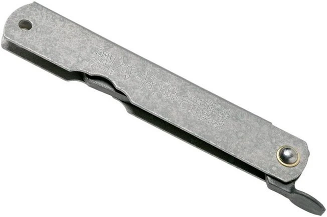 Higonokami Pocket Knife 7.3 Cm HIGOC9B, Blue Paper Steel, Grey Steel 4 Higonokami Pocket Knife 7.3 Cm HIGOC9B, Blue Paper Steel, Grey Steel - Image 4