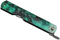 Higonokami Pocket Knife 7.3 Cm HIGOCJB, Blue Paper Steel, Jade Black Green Glitter Enamel 11 Higonokami Pocket Knife 7.3 Cm HIGOCJB, Blue Paper Steel, Jade Black Green Glitter Enamel -Knife Sale Shop KT HIGOCJB 04 higonokami