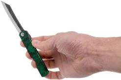 Higonokami Pocket Knife 7.3 Cm HIGOCJB, Blue Paper Steel, Jade Black Green Glitter Enamel 14 Higonokami Pocket Knife 7.3 Cm HIGOCJB, Blue Paper Steel, Jade Black Green Glitter Enamel -Knife Sale Shop KT HIGOCJB 07 higonokami