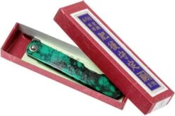 Higonokami Pocket Knife 7.3 Cm HIGOCJB, Blue Paper Steel, Jade Black Green Glitter Enamel 15 Higonokami Pocket Knife 7.3 Cm HIGOCJB, Blue Paper Steel, Jade Black Green Glitter Enamel -Knife Sale Shop KT HIGOCJB 08 higonokami