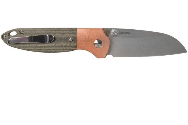 Kizer Deviant V3575A1 Copper, Micarta, M390 Pocket Knife, Chris Conaway Design 2 Kizer Deviant V3575A1 Copper, Micarta, M390 Pocket Knife, Chris Conaway Design - Image 2