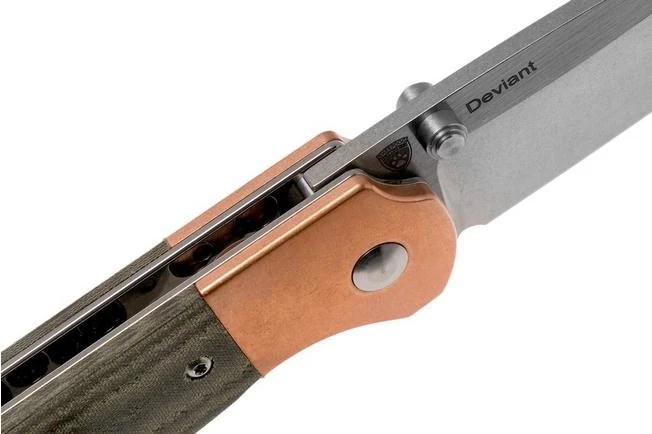 Kizer Deviant V3575A1 Copper, Micarta, M390 Pocket Knife, Chris Conaway Design 6 Kizer Deviant V3575A1 Copper, Micarta, M390 Pocket Knife, Chris Conaway Design - Image 6