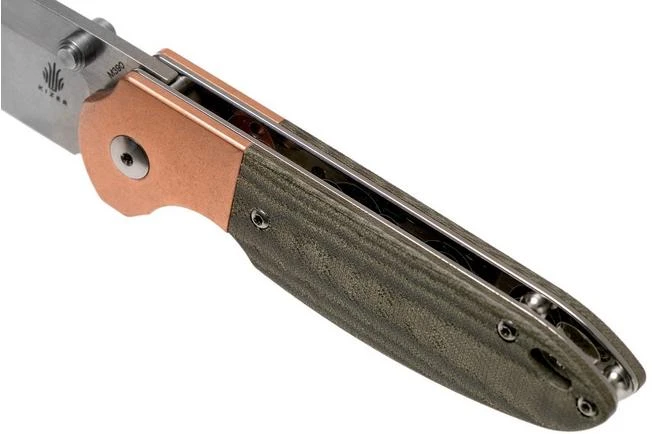 Kizer Deviant V3575A1 Copper, Micarta, M390 Pocket Knife, Chris Conaway Design 7 Kizer Deviant V3575A1 Copper, Micarta, M390 Pocket Knife, Chris Conaway Design - Image 7