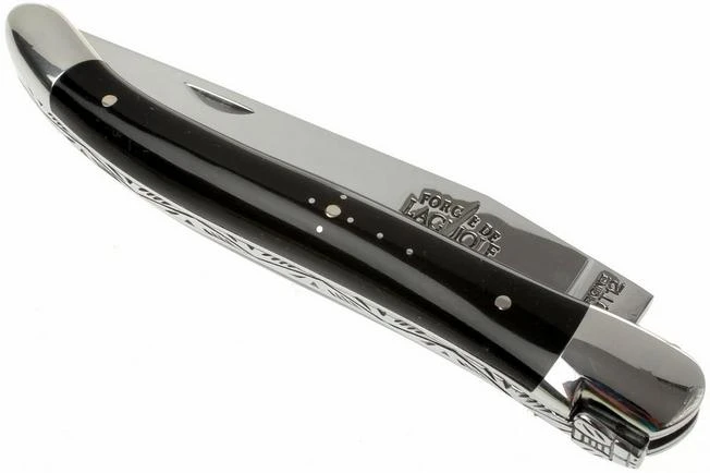 Forge De Laguiole 1211IN Pocket Knife, Black Horn 2 Forge De Laguiole 1211IN Pocket Knife, Black Horn - Image 2