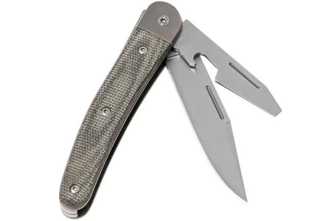 LionSteel Jack 2 Green Canvas Micarta JK2 CVG Pocket Knife 2 LionSteel Jack 2 Green Canvas Micarta JK2 CVG Pocket Knife - Image 2
