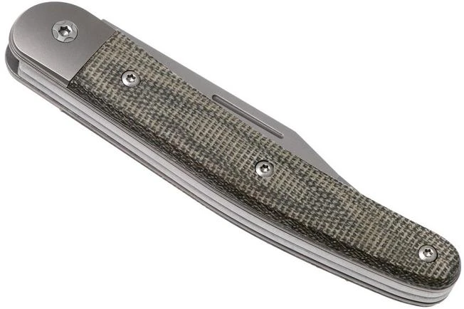 LionSteel Jack 2 Green Canvas Micarta JK2 CVG Pocket Knife 4 LionSteel Jack 2 Green Canvas Micarta JK2 CVG Pocket Knife - Image 4