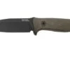 LionSteel M5B Sleipner Black, Green Canvas Micarta Survival Knife