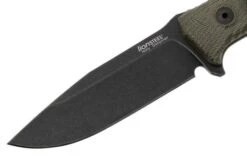 LionSteel M5B Sleipner Black, Green Canvas Micarta Survival Knife -Knife Sale Shop LI M5B CVG 03 lionsteel