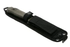 LionSteel M5B Sleipner Black, Green Canvas Micarta Survival Knife -Knife Sale Shop LI M5B CVG 06 lionsteel