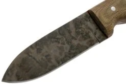 LT Wright Bushcrafter HC, 1075, Matte Green Micarta, Red Liners, Leather Sheath, Bushcraft Knife -Knife Sale Shop LT BHC GM RL LS 03 lt wright