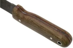 LT Wright Bushcrafter HC, 1075, Matte Green Micarta, Red Liners, Leather Sheath, Bushcraft Knife -Knife Sale Shop LT BHC GM RL LS 04 lt wright