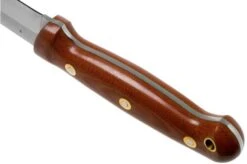 LT Wright GNS Saber Grind, O1, Polished Natural Micarta, Leather Sheath, Bushcraft Knife -Knife Sale Shop LT GNS SA NM POL LS 04 lt wright